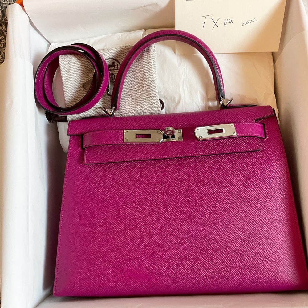 SOLD Kelly 28 rose pourpre stamp C